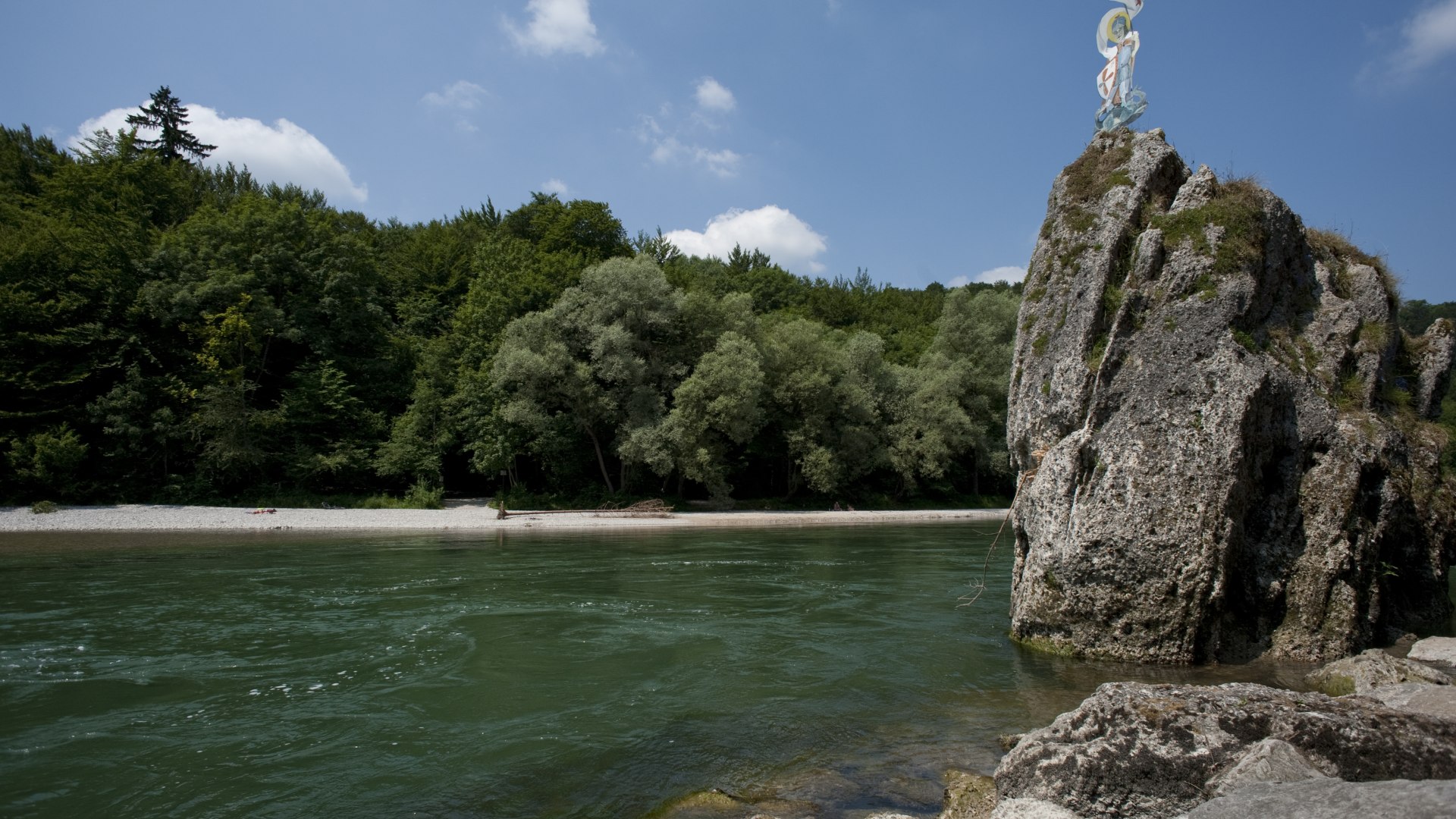 Floßfahrt vorbei am Georgenstein