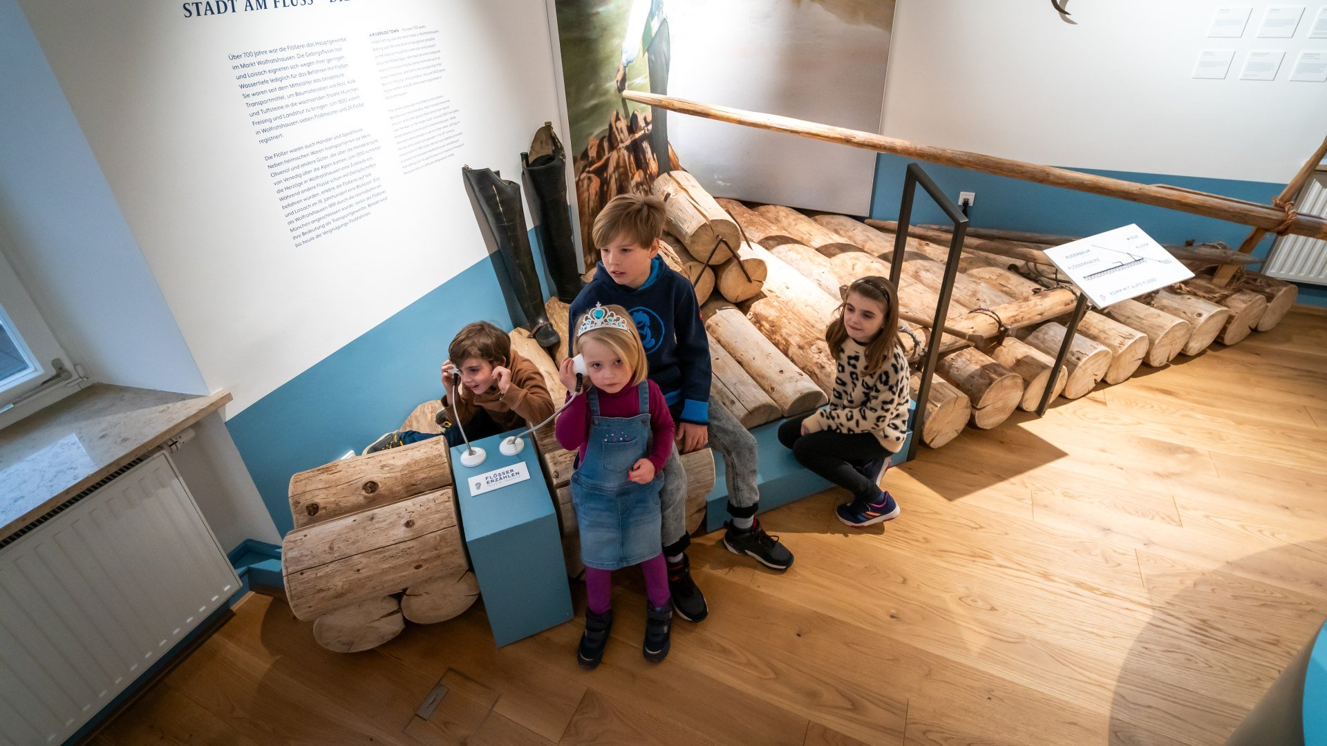 Besuch im Museum Wolfratshausen, Flößerei, Familienausflug, © Chris Weber